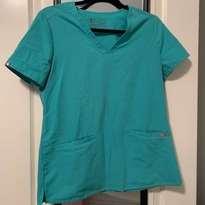 Figs S surgical green Casma scrub top